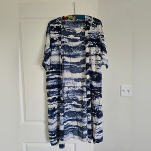 Esmara Lightweight Kimono Cardigan – Blue Tie Dye Print – One Size